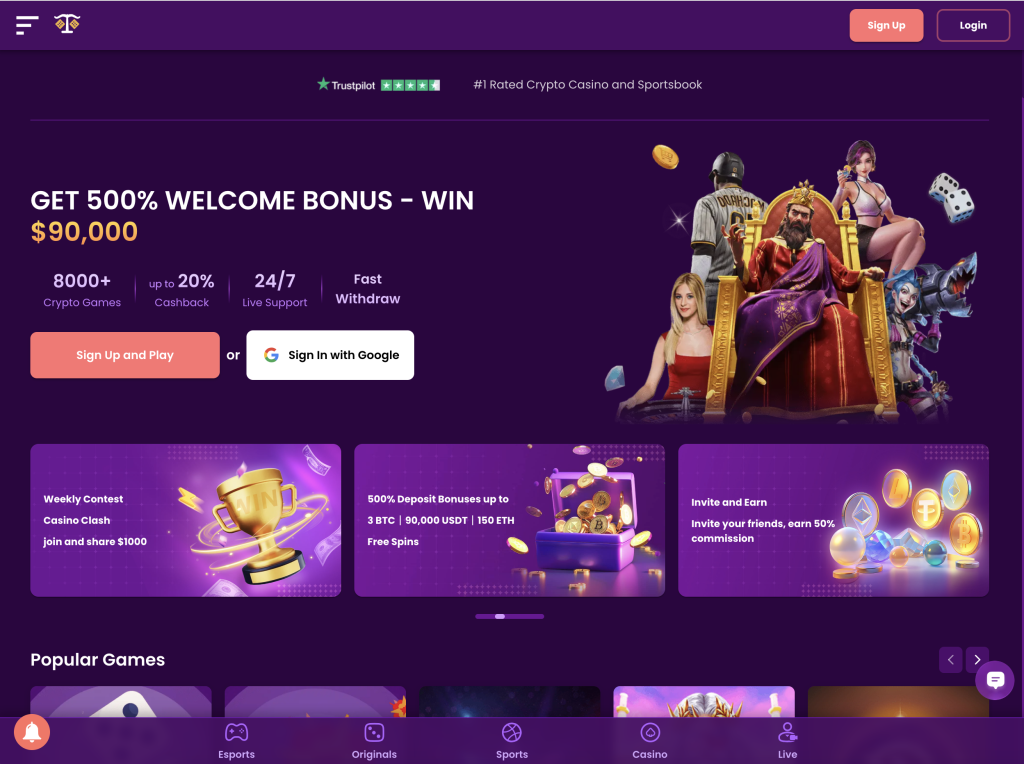 TrustDice Casino Website